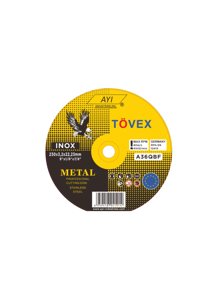 TOVEX AYI DISQUE A TRONCONNER 230X3.2