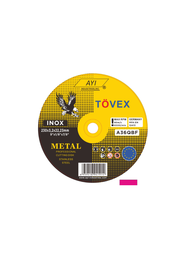 TOVEX AYI DISQUE EBARBAGE 230X6